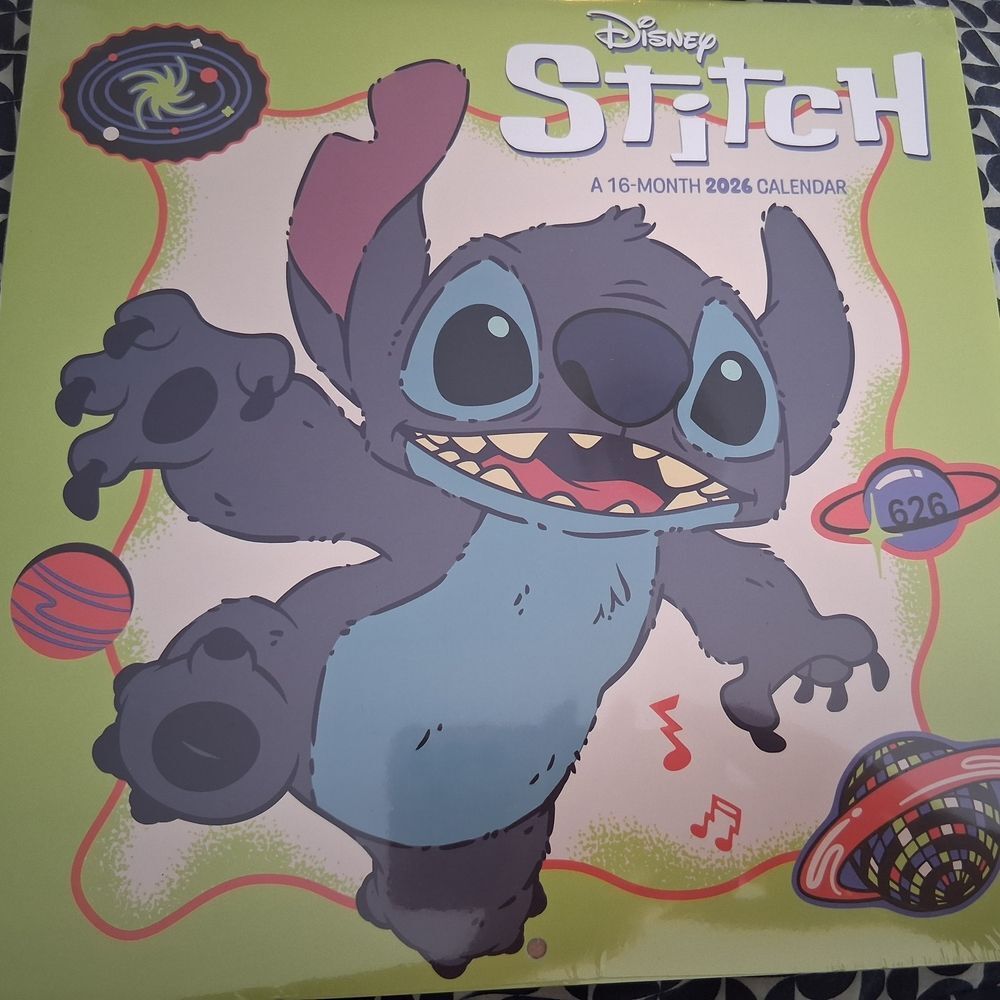 Disney Stitch 2024 Calendar - Green and Blue